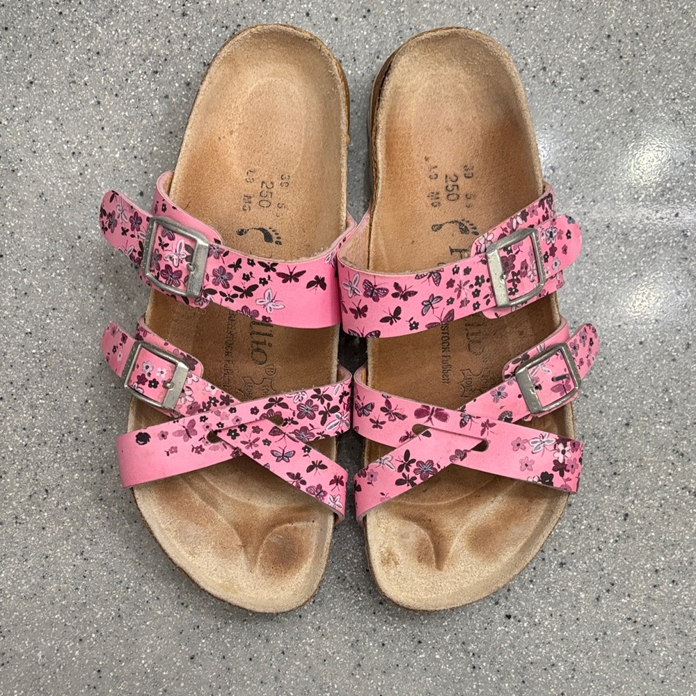 Birkenstock Papillio Pink Floral Sandals